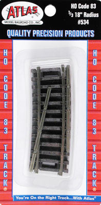 Atlas Code 83 1/3 18" Radius Track (4) HO (ATL534)