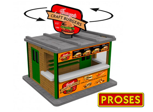 Bachmann Trains O SCALE JIMMY'S BURGER STAND (BAC39122)