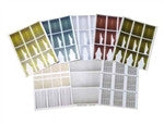 Branchline Window Treatment sheets O SCALE (BRA770)