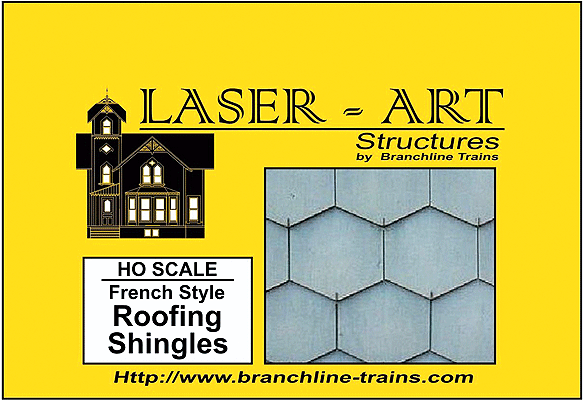 Branchline French-Style Shingle - Laser Art HO SCALE (BRA904)