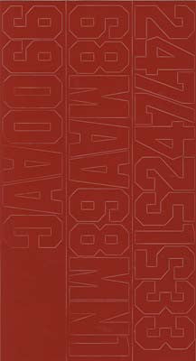 Coverite NUMBERS RED 3" (COVQ3235)