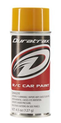 DuraTrax Polycarb Spray, Bright Yellow, 4.5 oz (DTXR4285)