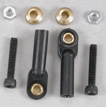 DuBro 2161 Swivel Ball Link w/Hardware Black 4-40 (2) (DUB2161)