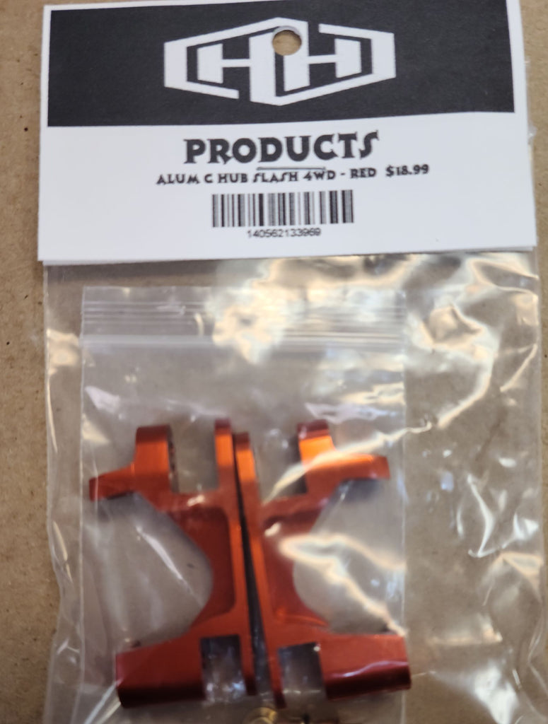 Hamilton Hobbies Aluminum C Hub Slash 4 WD - Red   (HAM133969)