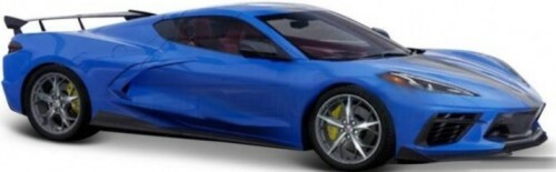 Maisto 1/8 2020 Chevrolet Corvette Stingray Coupe w/High-Wing (Blue) (MAI31455BLU)