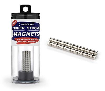 Magcraft 1/4''x1/8'' Rare Earth Disc Magnets (40) (MFM579)