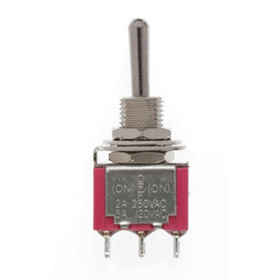 Miniatronics SPDT Mini Toggle Switch, Sprung, 5A, 120V (2) (MNT3622002)