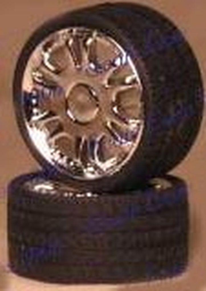 Pegasus Hobbies 1/24-1/25 Luxors 23" Chrome Rims w/Tires (4) (PGH2309)