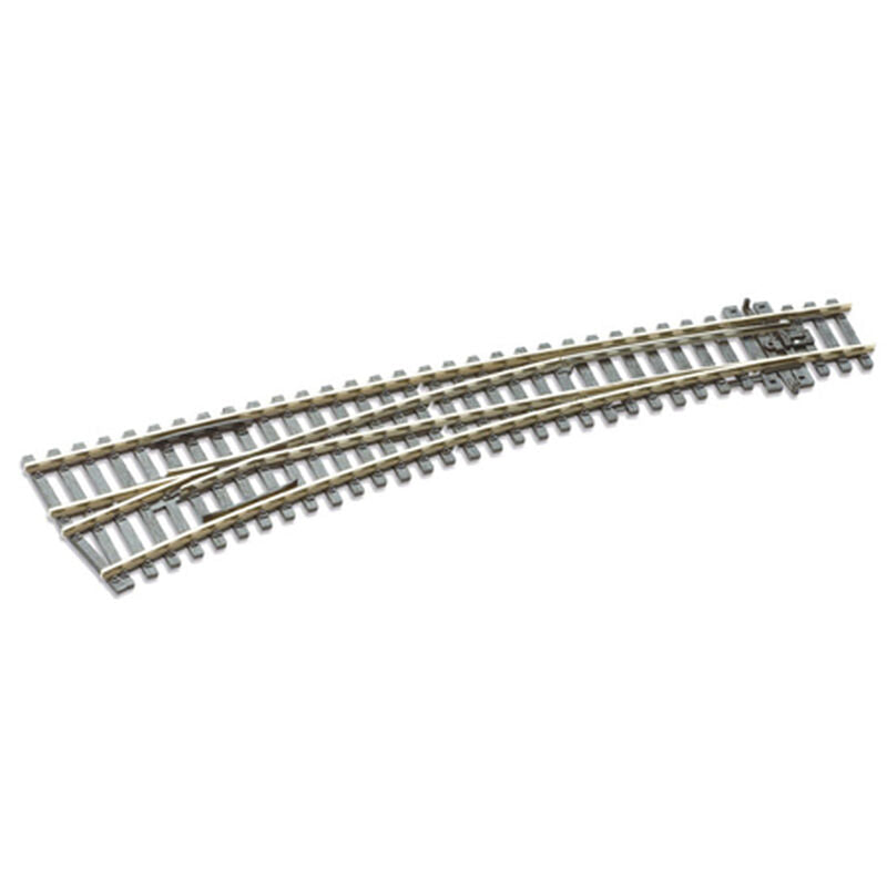 Peco HO C100 Electrofrog Dbl Curved Left-Hand Turnout (PPCSLE87)