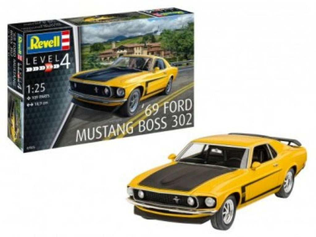 Revell 1/25 1969 Ford Mustang Boss 302 Car (RVL7025)