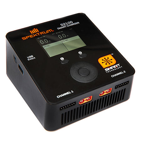 Spektrum Smart S2100 AC Charger, 2x100W (SPMXC1010)