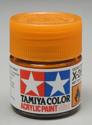 Tamiya Acrylic Mini X-26 Clear Orange 1/3 oz (TAM81526)