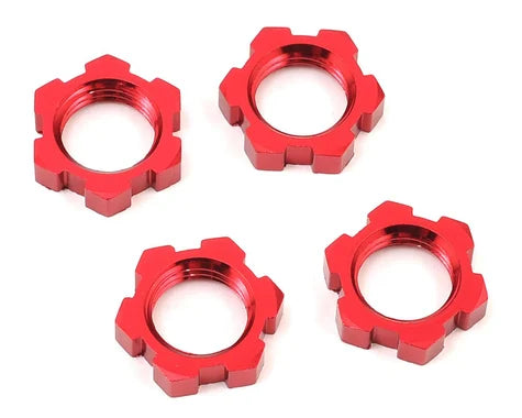 Traxxas Wheel Nut 17MM Serrated (Red) (4) (TRA7758R)
