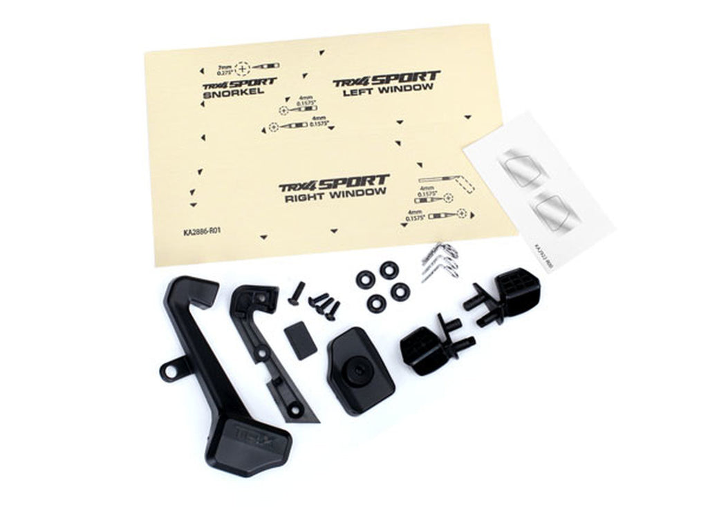 Traxxas TRX-4 Side Mirrors & Snorkel Set (TRA8119)