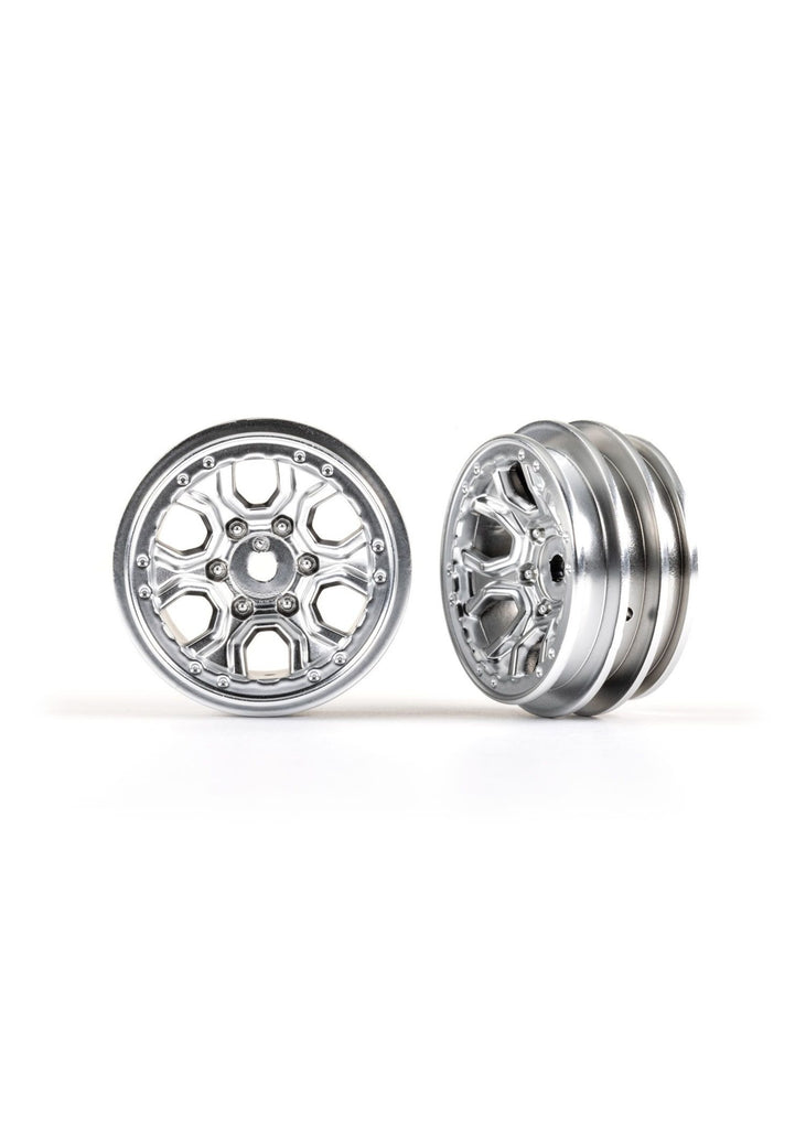 Traxxas 1.0" Rims (Satin Chrome) (2) (TRX-4M) (TRA9770SATIN)