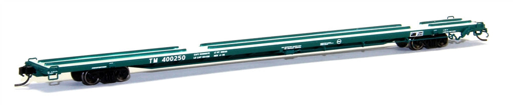 Atlas N ACF 89'4" Flat Car With Mid/End Hitches, Texas Mexican #400264 (ATL50001377)