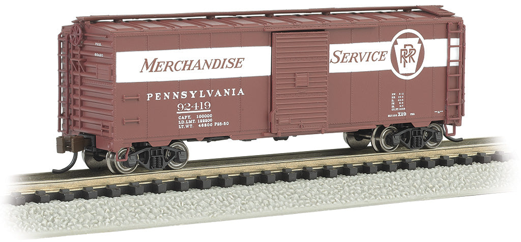 Bachmann Trains PRR #92419 MERCHANDISE SERVICE - AAR 40' STEEL BOX CAR (BAC17061)