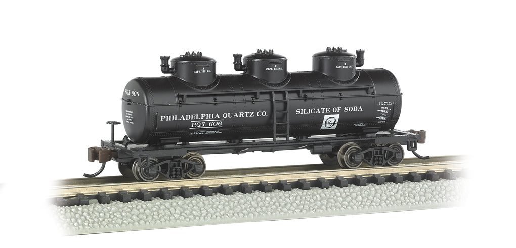 Bachmann Trains PHILADELPHIA QUARTZ CO. - 3-DOME TANK CAR (BAC17151)