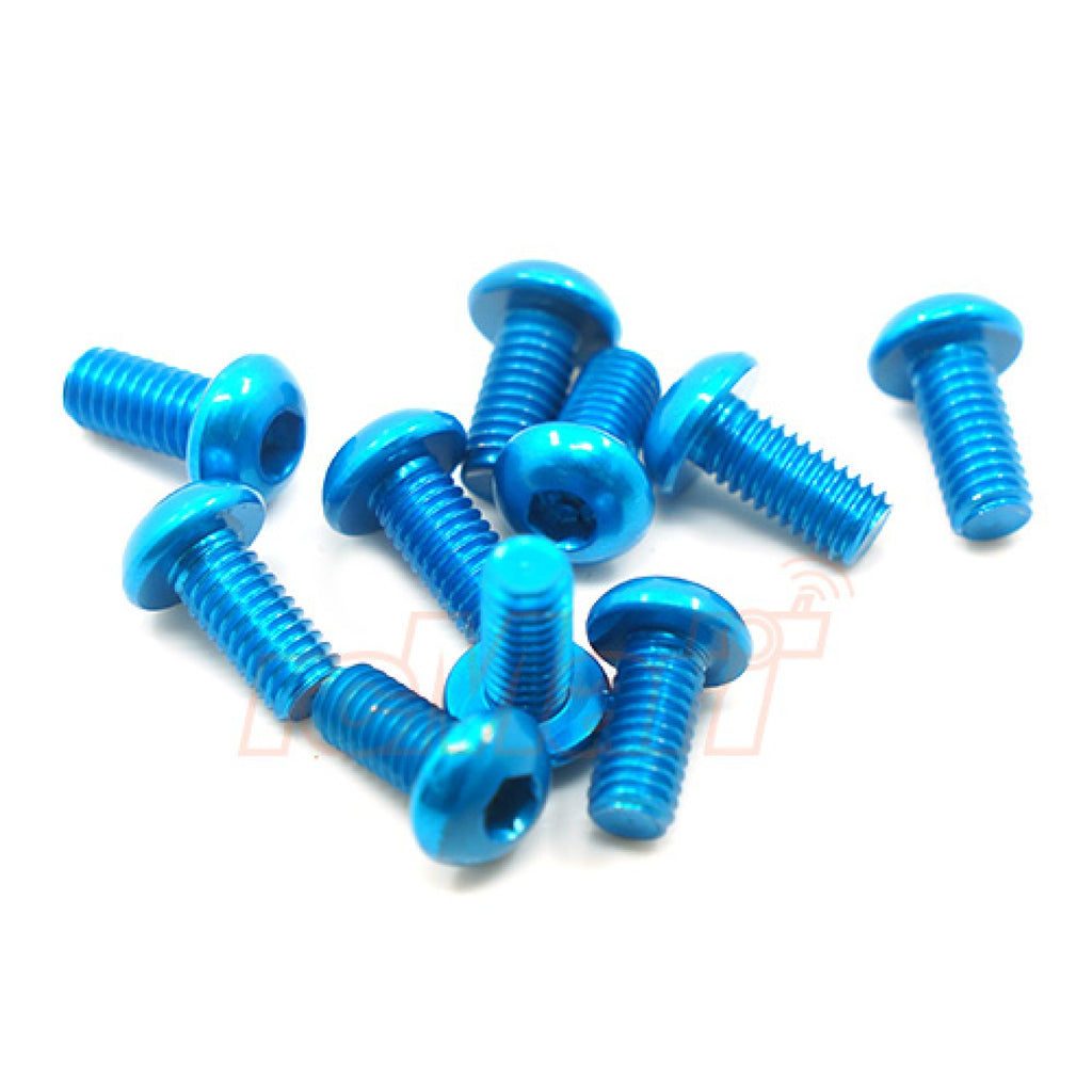 Hamilton Hobbies 3x14 Blue Alum 7075 Screws (10) (HAM133983