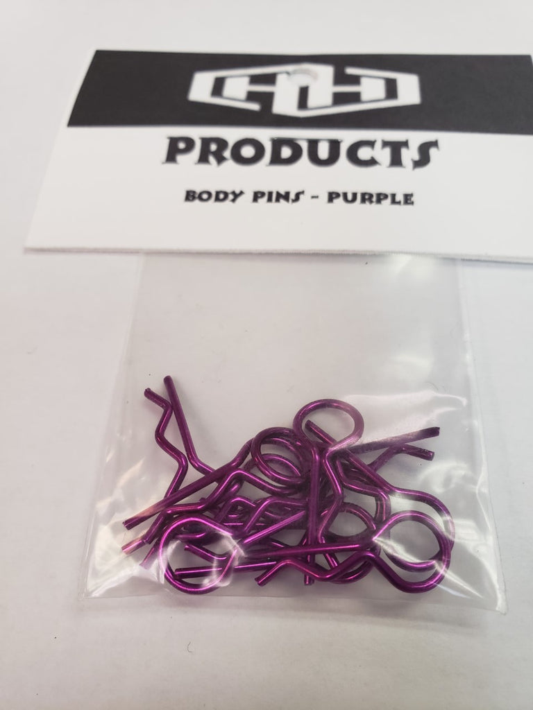 Hamilton HObbies BODY PIN - PURPLE (10) (HAM5355P)