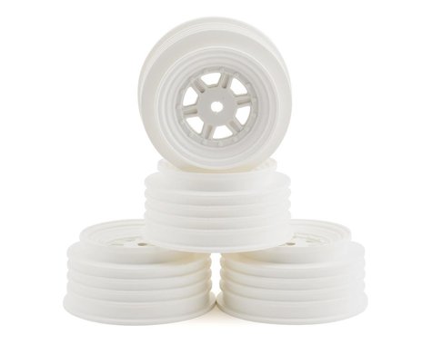 DE Racing Gambler Rear Sprint Wheels (AE/TLR) (White) w/12mm Hex (DER-GSR-AW)