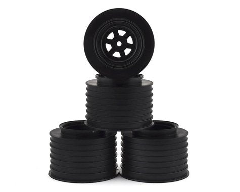 DE Racing Gambler Rear Sprint Wheels (AE/TLR) (Black) w/12mm Hex (DER-GSR-AB)