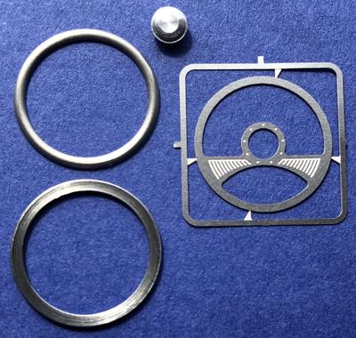 Detail Master1/24-1/25 Two Spoke Billet Steering Wheel (DTM3121)