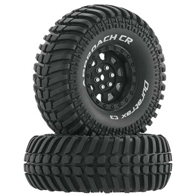 Duratrax Approach CR C3 Mounted 1.9" Crawler Black (2) (DTXC4030)