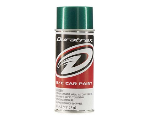 DuraTrax Polycarb Spray Metallic Green 4.5 oz (DTXR4266)