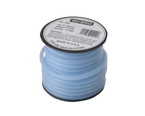 DuBro Large Silicone Fuel Tubing (Blue) (30') (DUB204)