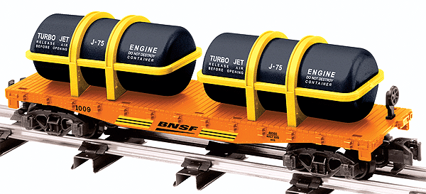 Lionel BNSF Flatcar with Turbo Engine Load (LNL648560)