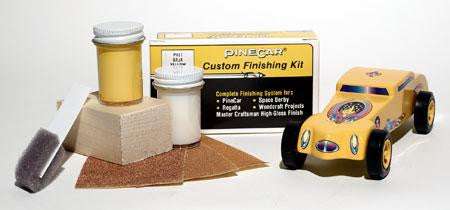 Pinewood Derby Finishing Kit Baja Yellow (PINP411)
