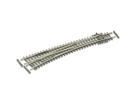 Peco N Fine Code 55 Curved Left Hand Turnout (Inside 18 (PPCSLE387F)