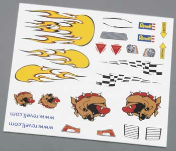 Revell Pinewood Derby Dry Transfer Decal B (RMXY9620)