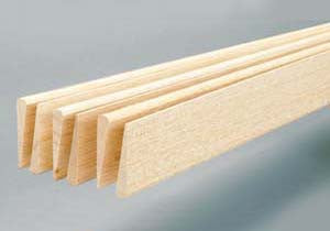 SIG Balsa 1/4 x 2 x 36 Rounded edge (SIGB443)