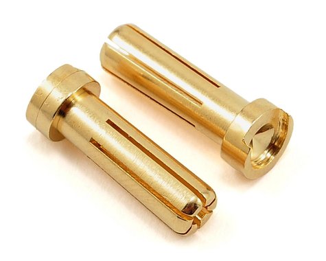 TQ Wire 5mm "Low Profile" Male Bullet Connector (Gold) (2) (TQWC2507)