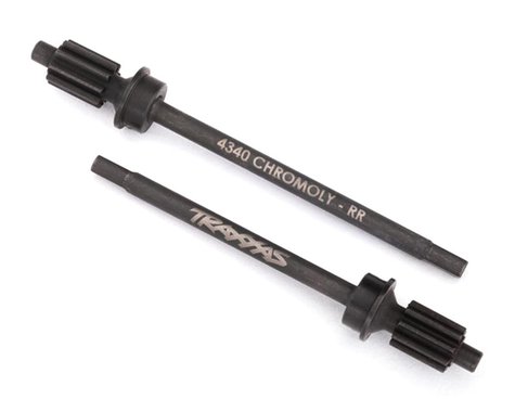 Traxxas TRX-4 Rear Heavy Duty Machined Axle Shafts w/Input Gear (2) (TRA8061)