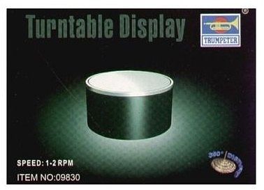 Trumpeter Battery Operated Round Mirrored Display Turntable for 1/16 & 1/35 Figures (TSM9833)