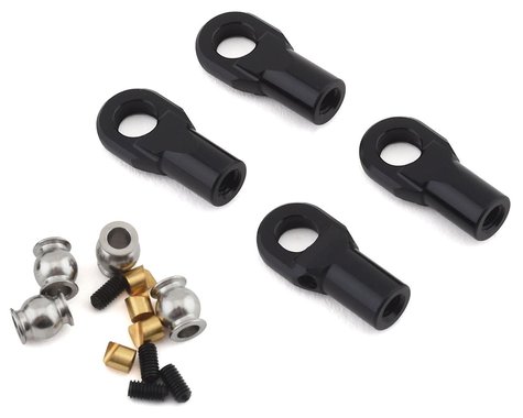 Vanquish Products M4 Machined Straight Rod Ends (Black) (4) (VPS08500)