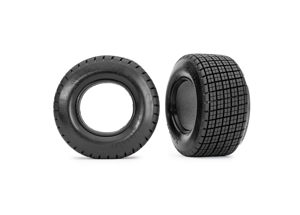 Dirt Oval Gray Front Wheels w/ Hoosier Tires (2)