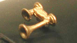 Cal Nathan K2 K13 2-Chime Air Horn -- Lost Wax Brass Casting  (190-638)