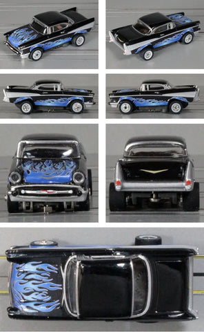 ThunderJet R3 SC411 – 1957 Chevy Bel Air – Black/Blue Flames #3A