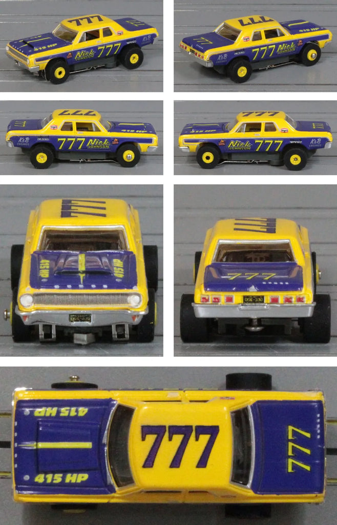Auto World SC423 Thunder Road 1964 Dodge 300 Yellow/Purple #777 #3A