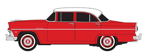 1955 Ford 4-Door Sedan - Assembled -- Torch Red  (221-30664)