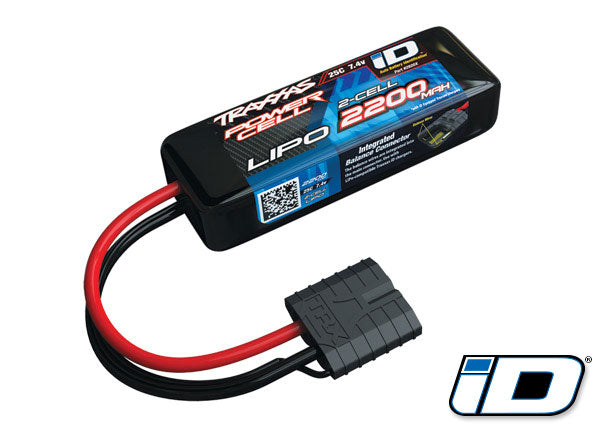 Traxxas 2S "Power Cell" 25C LiPo Battery w/iD Traxxas Connector (7.4V/2200mAh)    (TRA2820X)