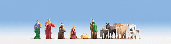 Noch Gmbh Nativity Figures -- pkg(11) (528-15922)