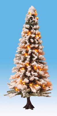 Snow-Covered Christmas Tree with 30 LED light (528-22130)