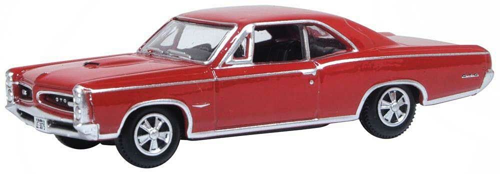 Oxford Diecast 1966 Pontiac GTO - Assembled -- Montero Red   (553-87PG66002)