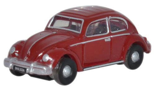 Walthers 1960s Volkswagen Beetle - Assembled -- Ruby Red   (553-NVWB002)