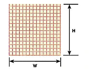 Plastruct Inc Patterned Sheets - Square Tiles - Clear - .020 x 7 x 12" pkg(2)  .075" Tiles (570-91743)